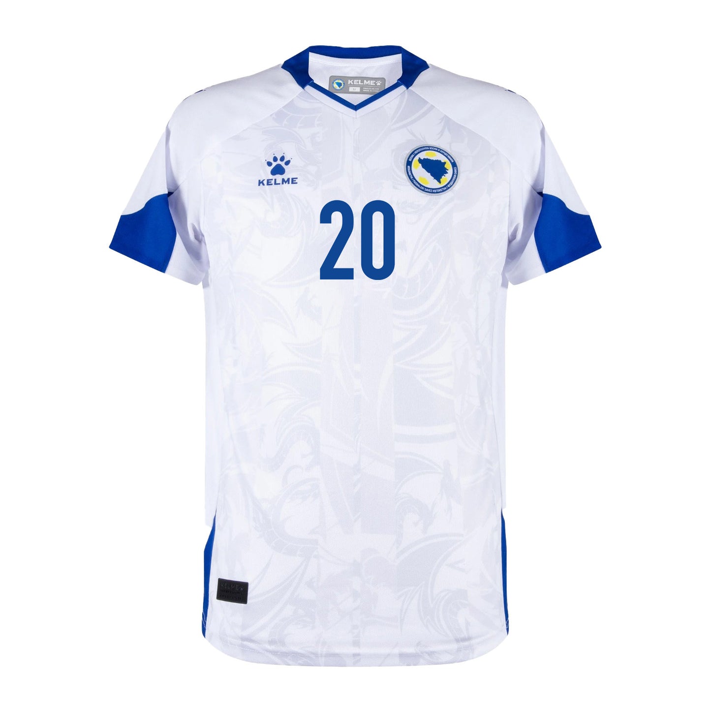 Esmir Bajraktarević 20 Bosnia and Herzegovina 2026 Away Jersey - White, Men
