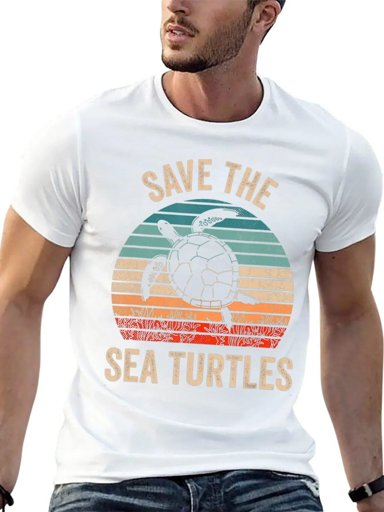 Save The Sea Turtles Graphic T-Shirt
