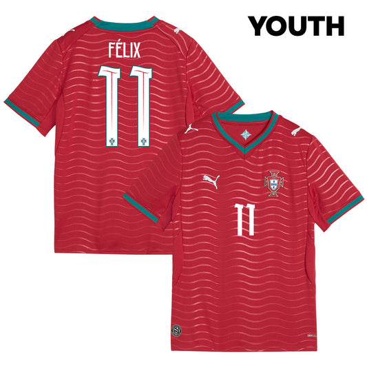 João Félix 11 Youth Portugal National Team 2026 Home Jersey - Red