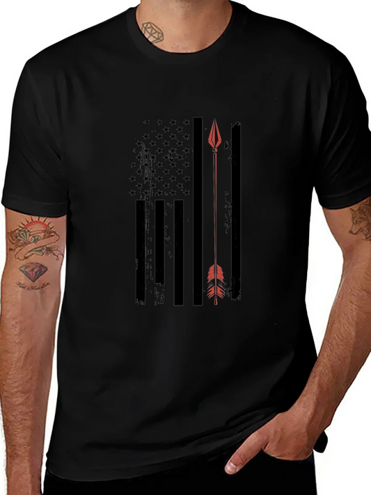 American Flag Arrow T-Shirt - Patriotic Design