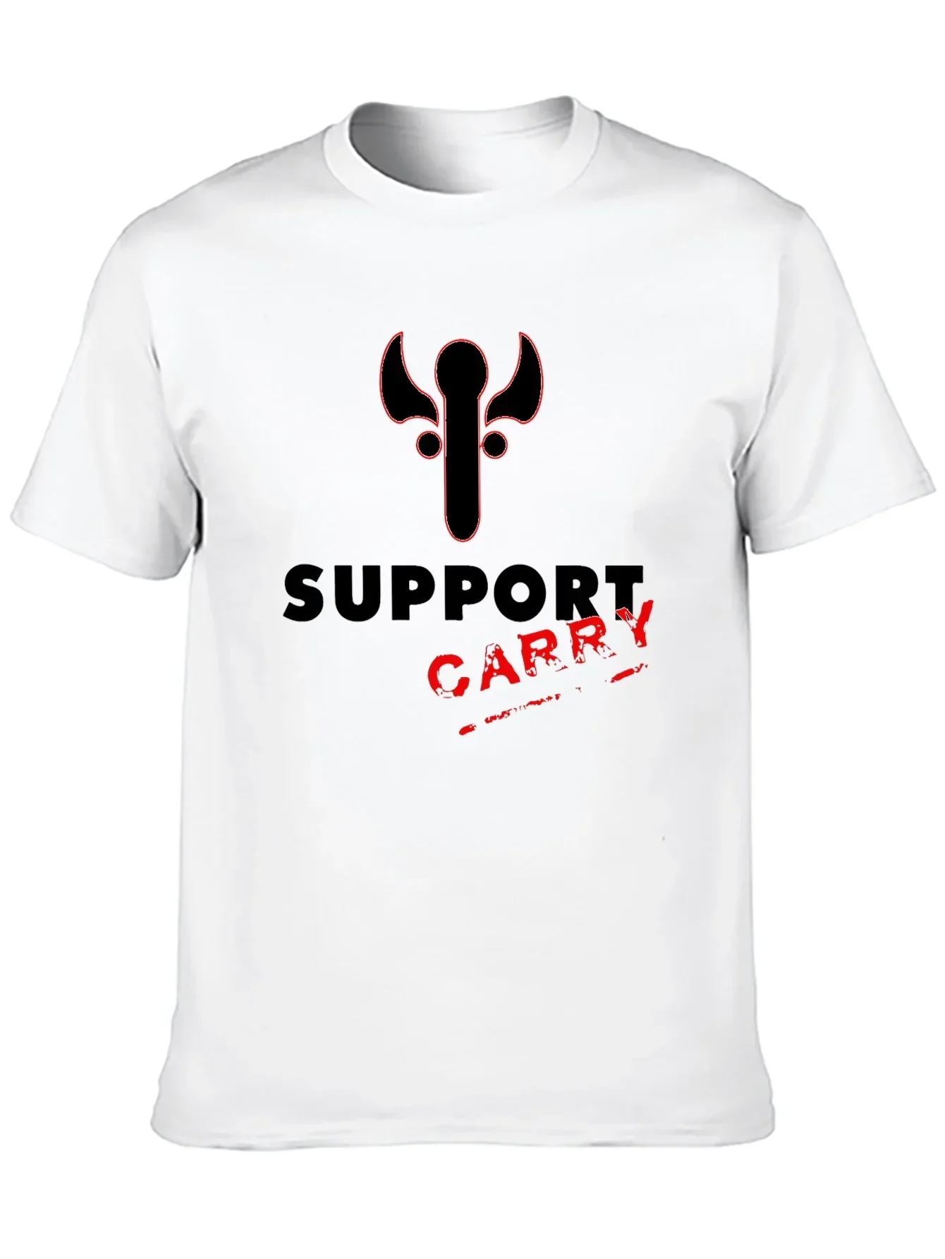 Support Carry Tee - Gamer Style Black T-Shirt