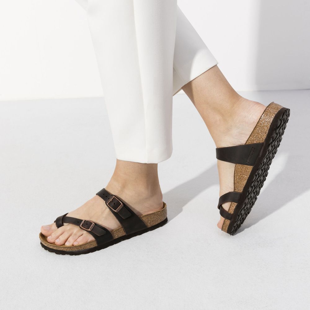 Birkenstock Women's Mayari Oiled Leather in Habana