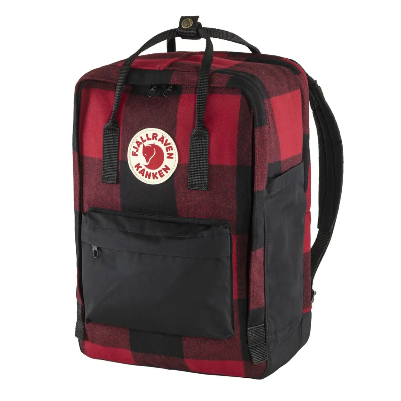 Fjallraven Kanken Re-Wool Laptop 15  Red / Black
