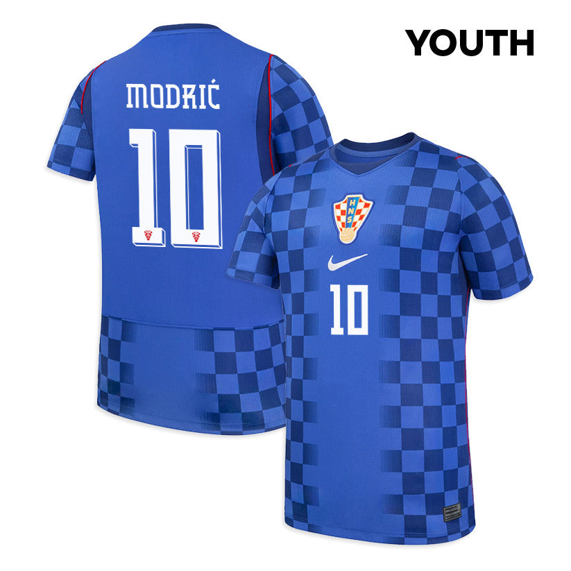 Luka Modrić 10 Youth Croatia National Team 2026 Away Jersey - Blue