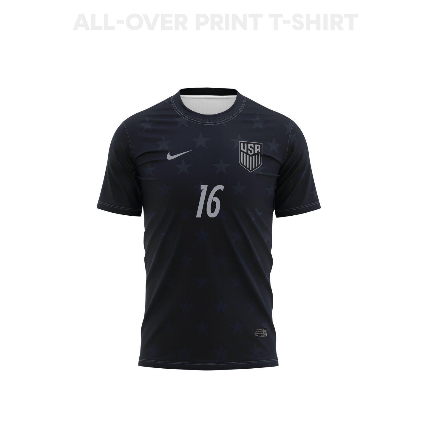 Alex Freeman 16 USMNT 2026 Away 3D T-Shirt Fully Printed – Unisex, Black