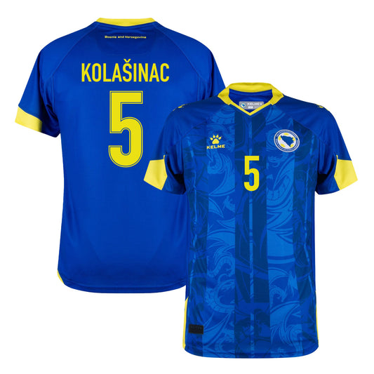 Sead Kolašinac 5 Bosnia and Herzegovina 2026 Home Jersey - Blue, Men