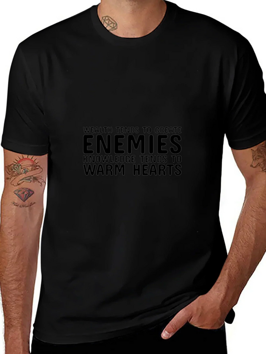 Enemies Knowledge Tee - Stylish Black T-Shirt