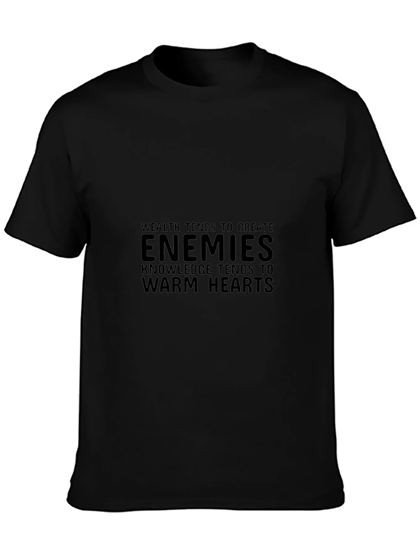 Enemies Knowledge Tee - Stylish Black T-Shirt
