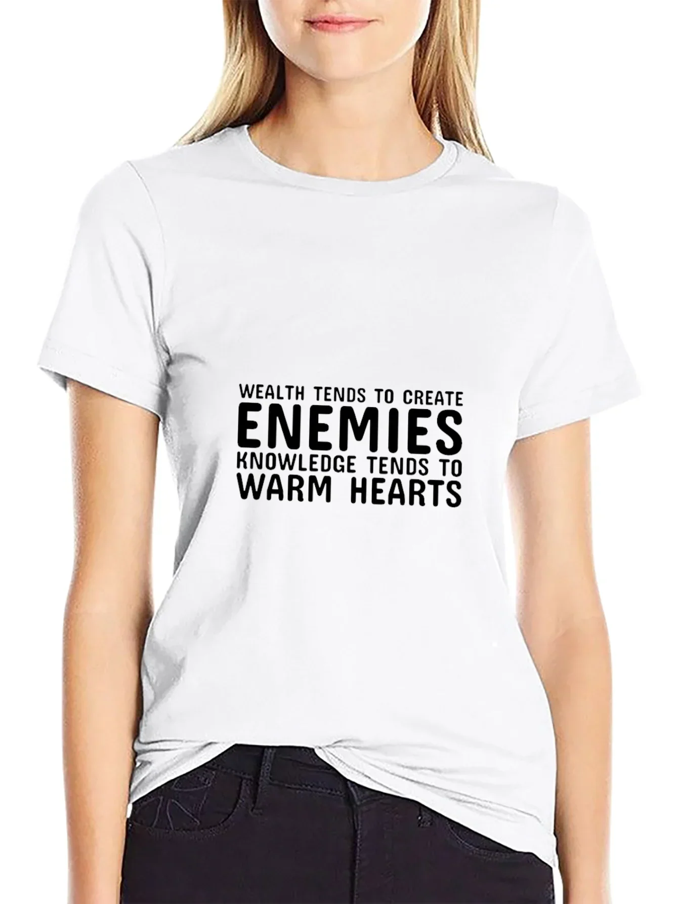 Enemies Knowledge Tee - Stylish Black T-Shirt
