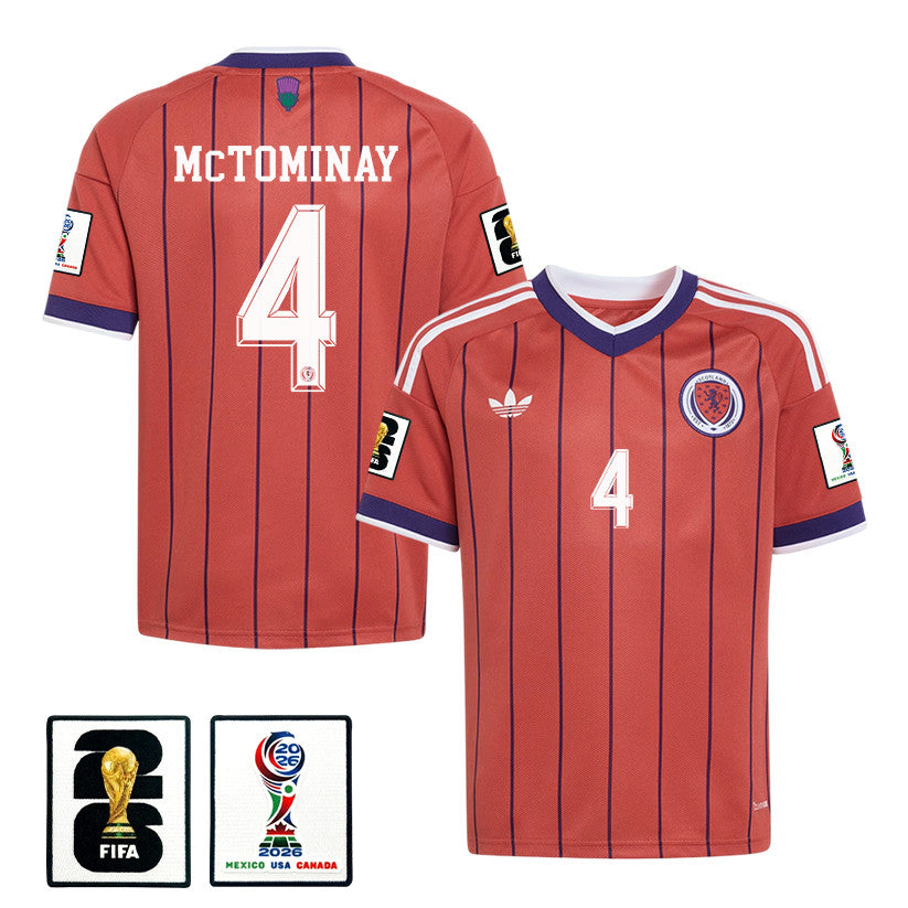 Scott McTominay 4 Youth Scotland National Team 2026 Away Jersey - Red