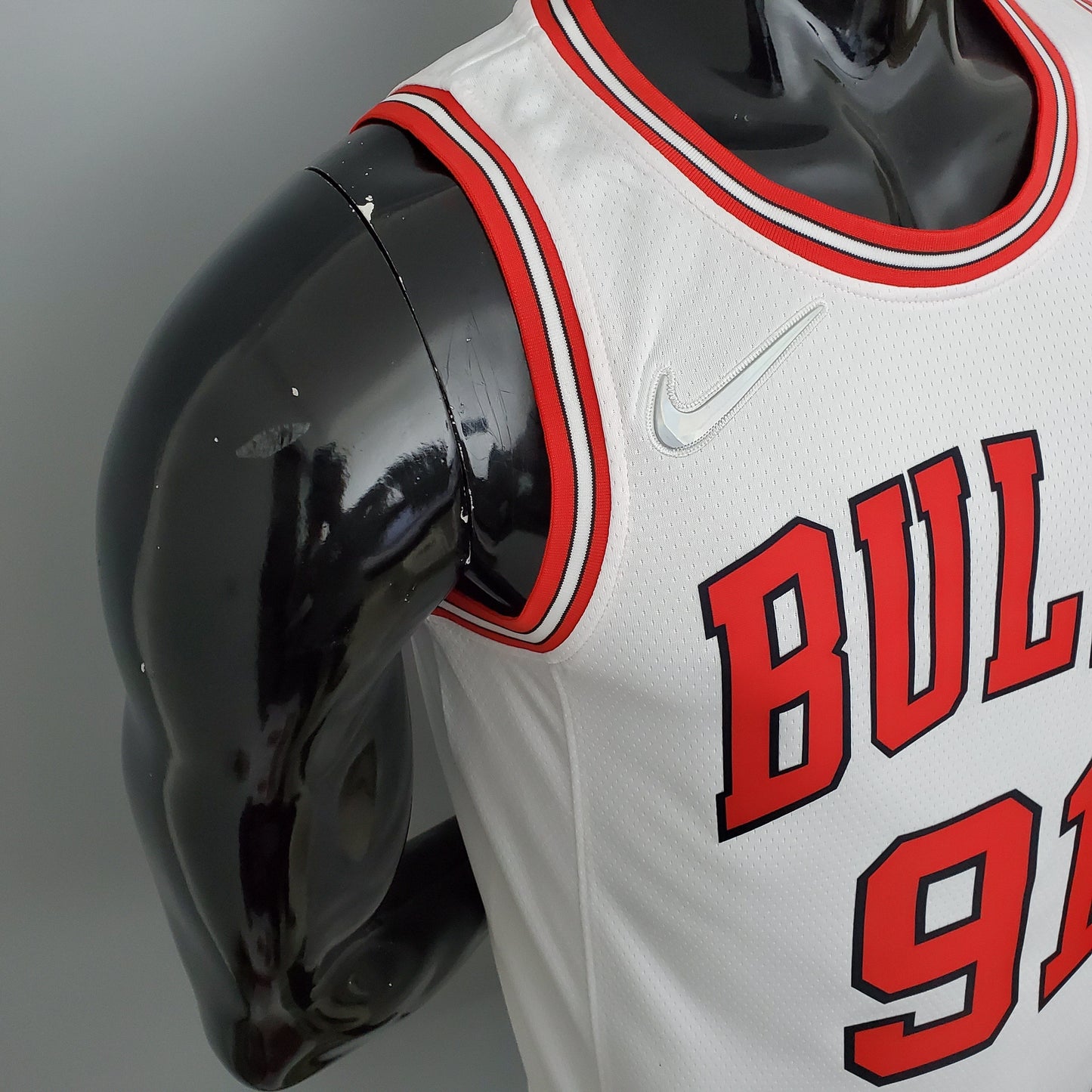 CAMISA NBA CHICAGO BULLS #91 RODMAN - 75° ANIVERSáRIO WHITE