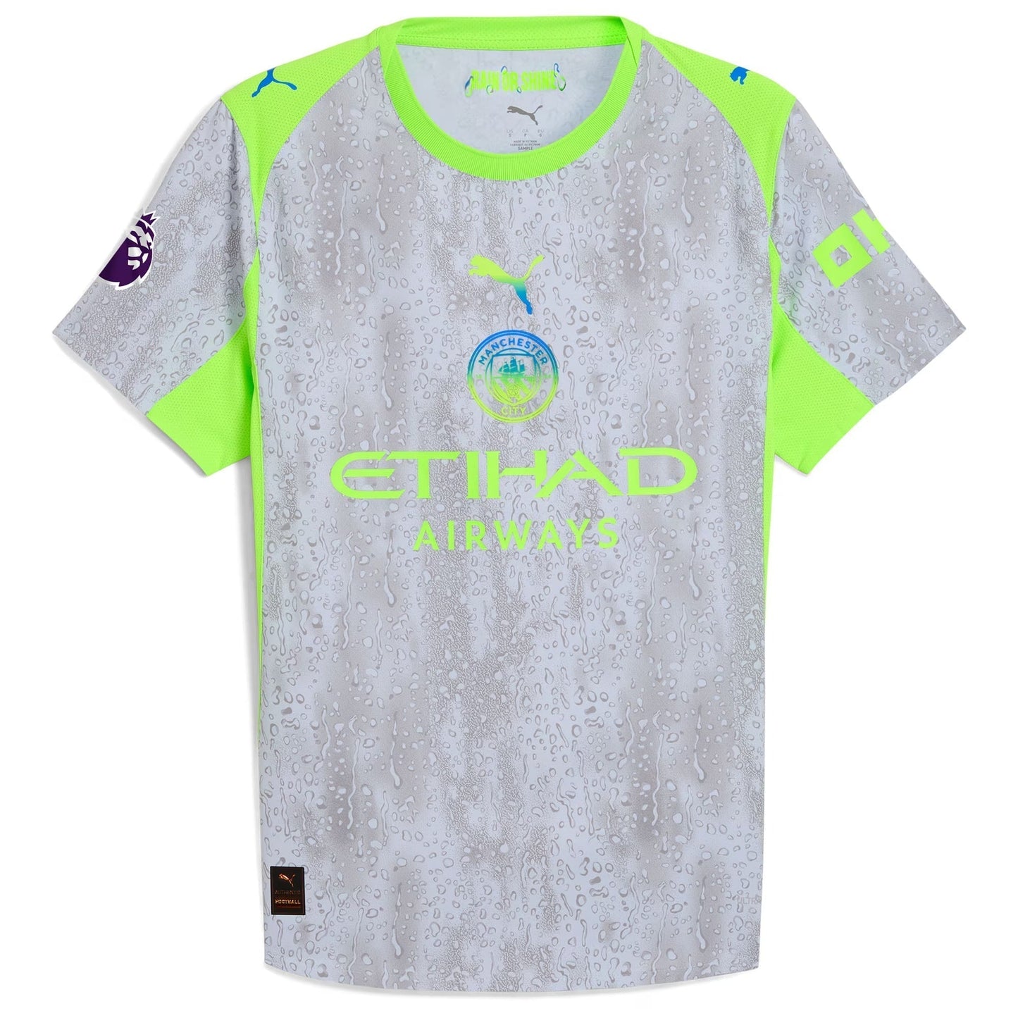Erling Haaland Manchester City 2025/26 Third Soccer Shirt - Green/Neon Green