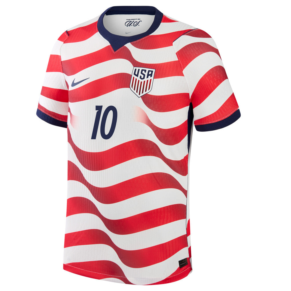 Christian Pulisic 10 USMNT 2026 Home Match Jersey - White, Men