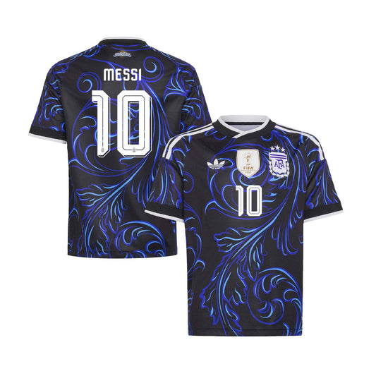 Lionel Messi 10 Youth Argentina National Team 2026 Away Jersey - Black
