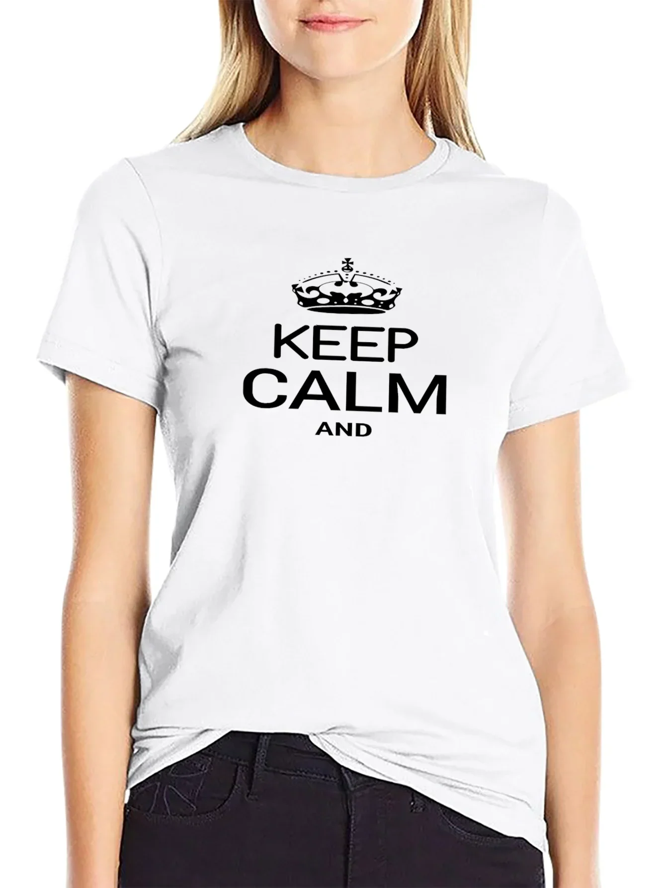 Keep Calm Graphic Tee - Classic Black T-Shirt
