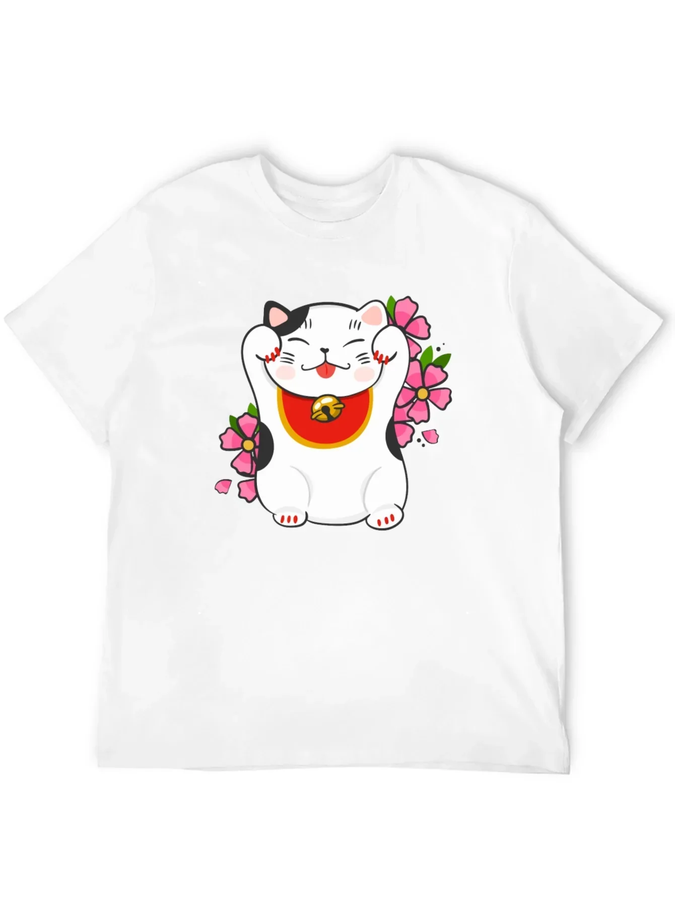 Lucky Cat T-Shirt - Trendy Graphic Tee