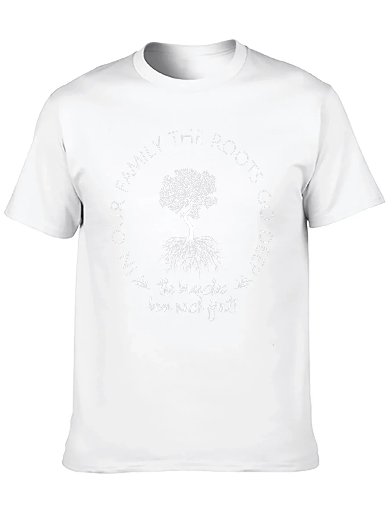 Family Roots Tree Graphic T-Shirt - Deeply Rooted Design