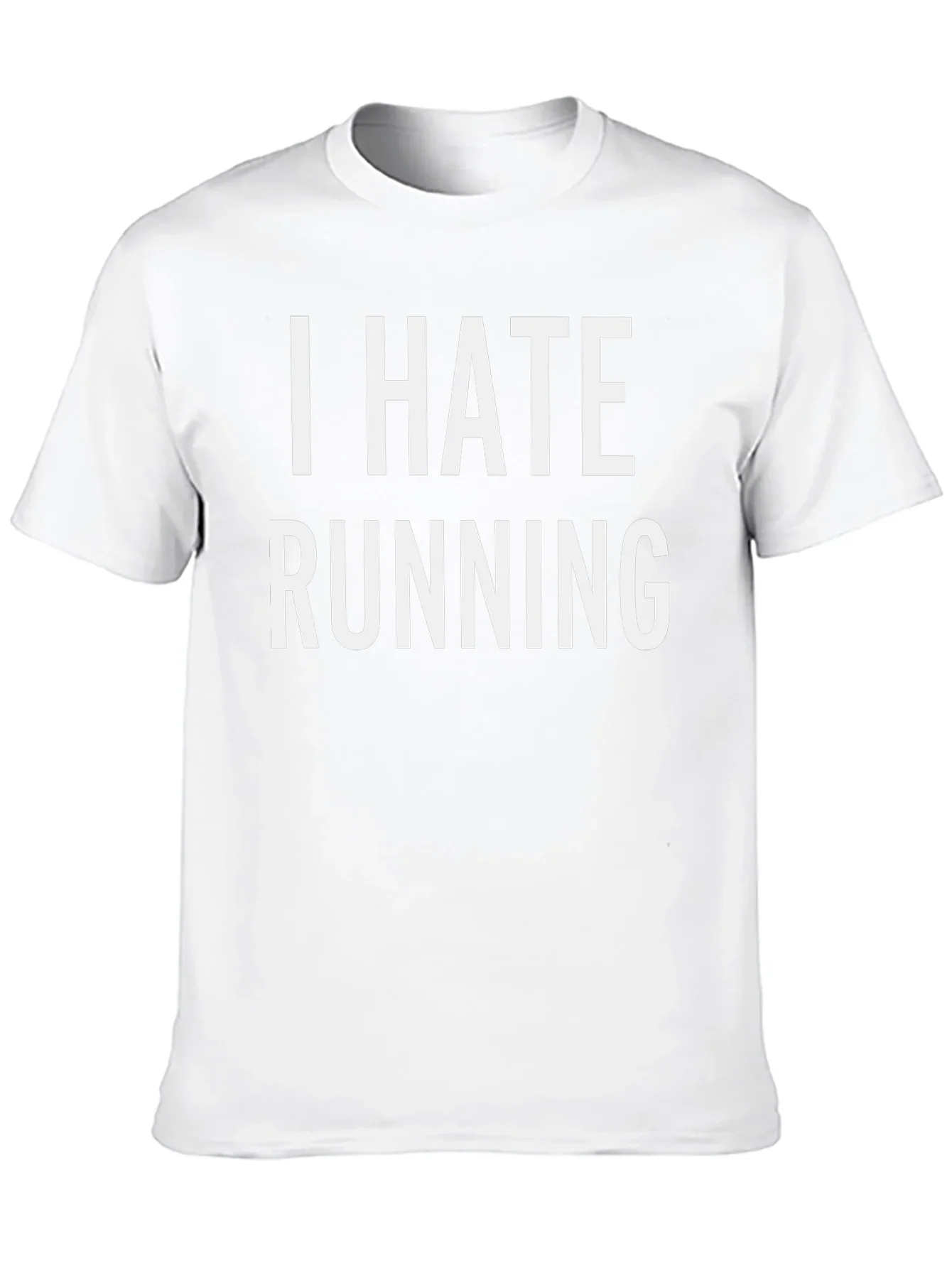 I Hate Running Black Graphic T-Shirt