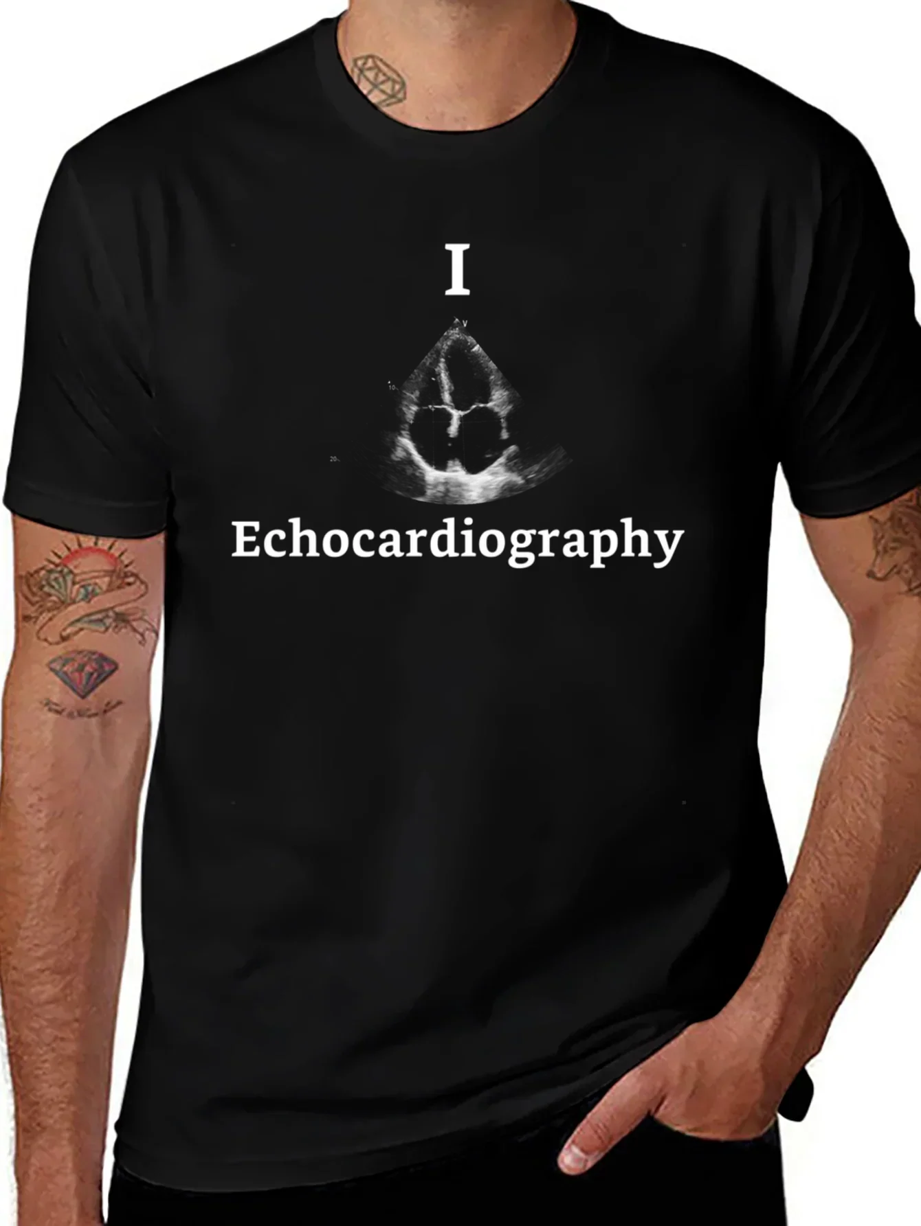 I Heart Echo T-Shirt - Medical Sonography Gift